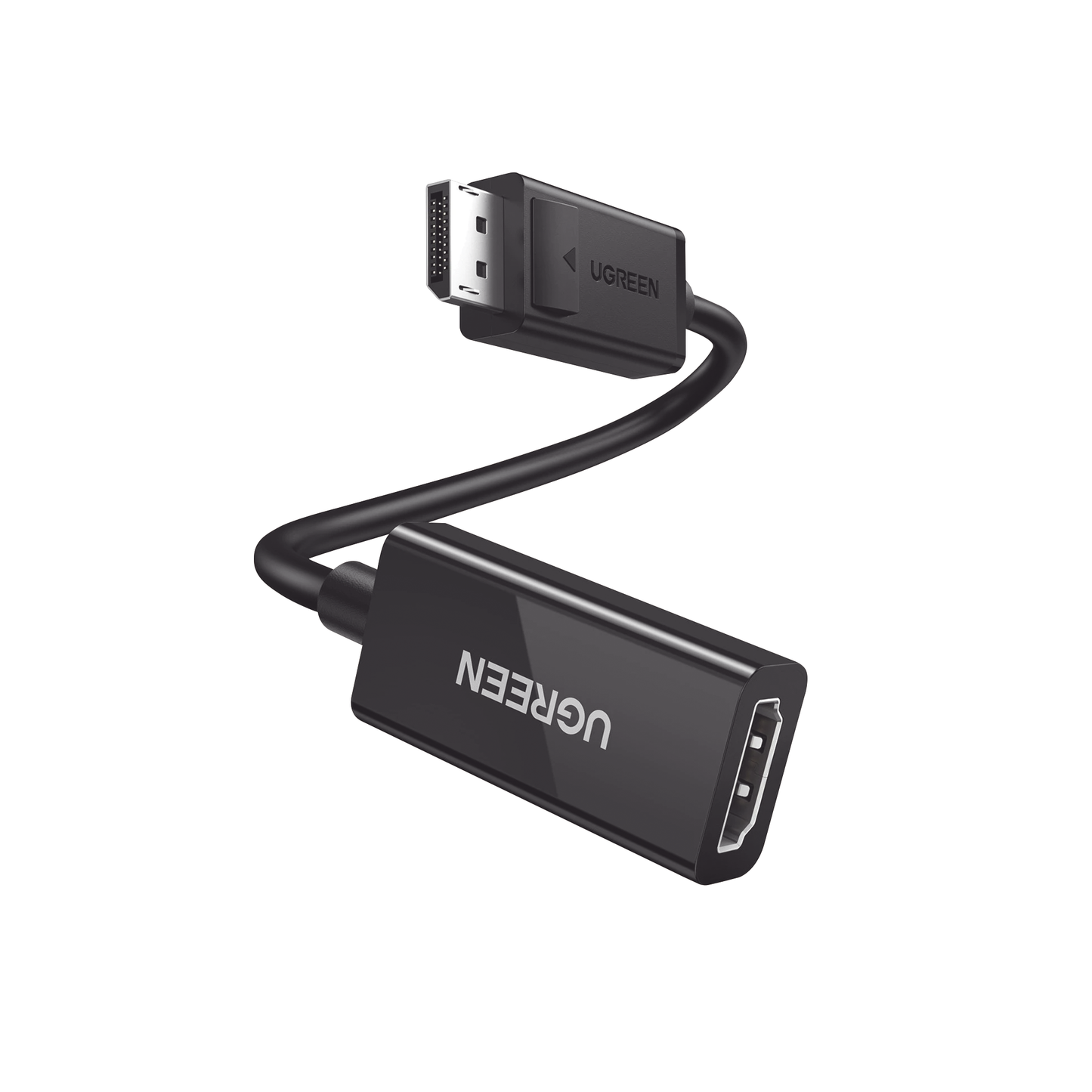 Convertidor DisplayPort a HDMI 4K@60Hz | 3D | HDR | Blindaje interno | Boton Liberador | Largo 25cm | Carcasa de ABS | Plug & Play.