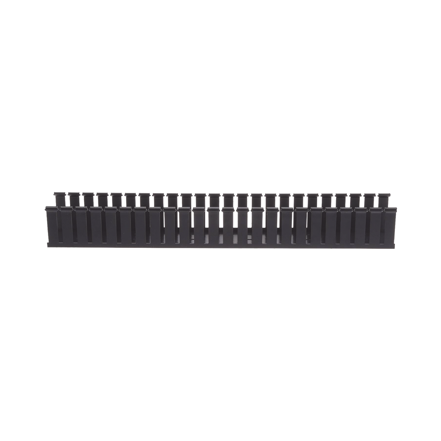 Canaleta Ranurada de PVC sin Tapa, Tipo G, 108 mm de Ancho, 104.1 mm de Alto y 1828.8 mm de Largo, Color Negro