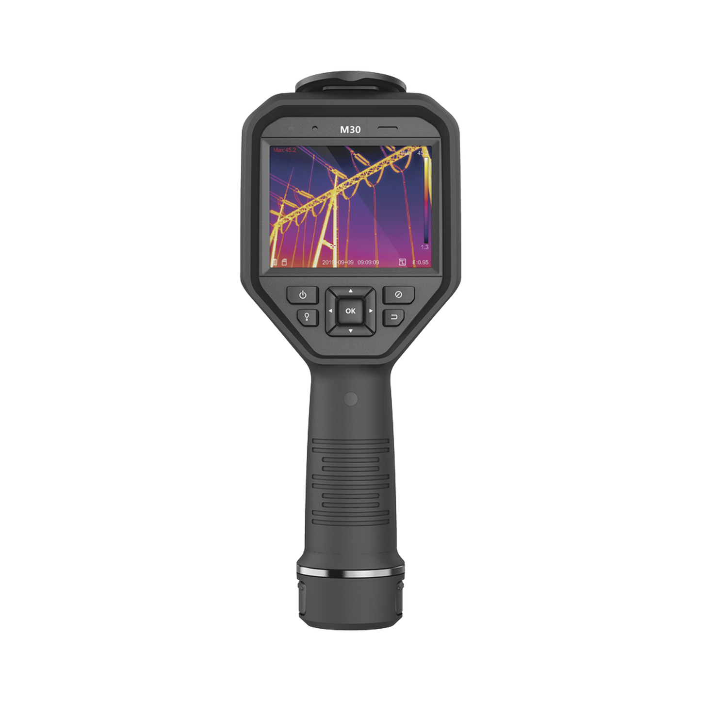 M20W - Cámara Termográfica Portátil Dual / Lente Térmico 3.6 mm (256 x 192) / Lente Óptico (8 Megapixel) / WiFi / IP54 / z MicroSD hasta 64 Gb / Hasta 6 Horas de Funcionamiento Continuo