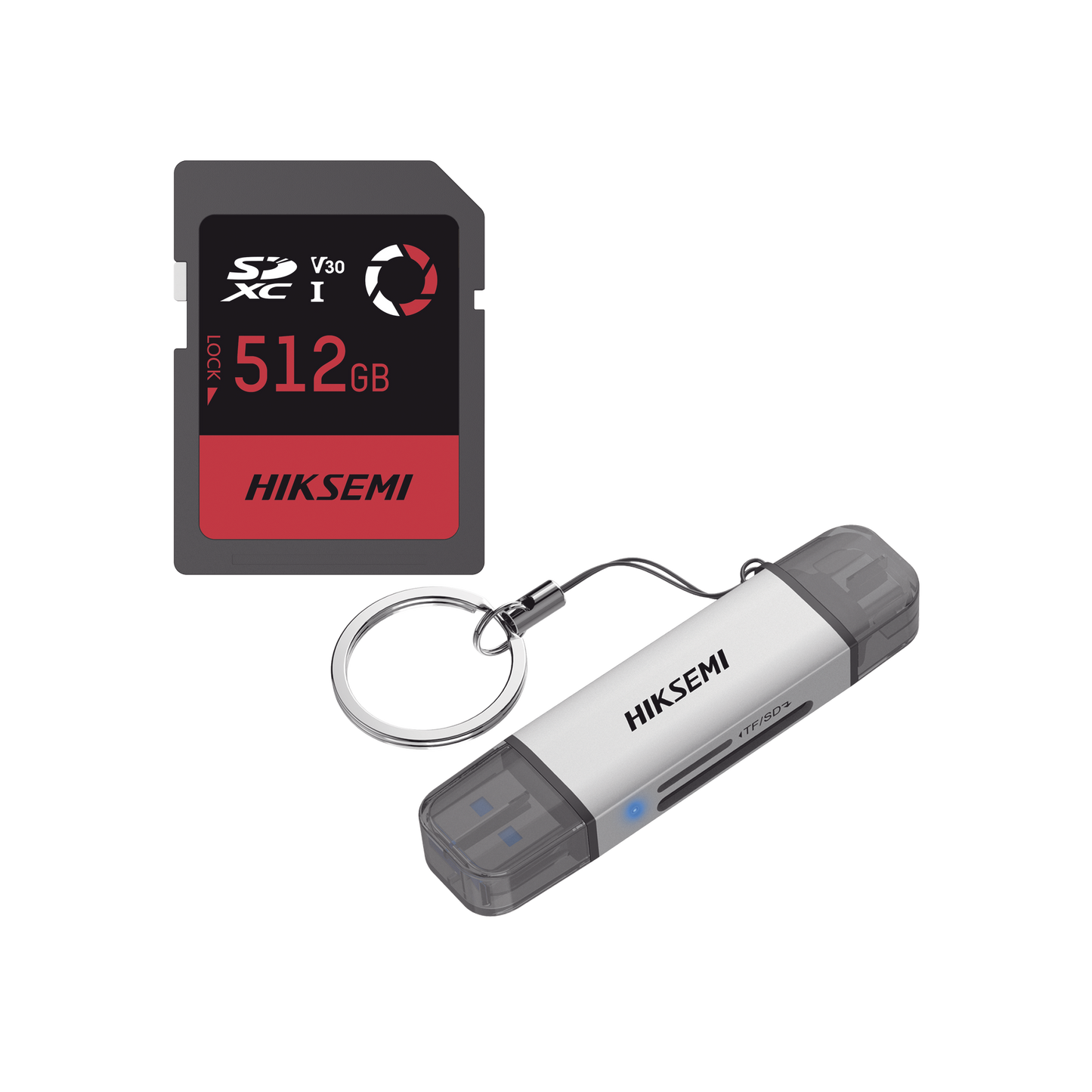 Kit de Memoria SD de 512G para Drones y Cámaras de Acción, con Lector de Tarjetas de Regalo