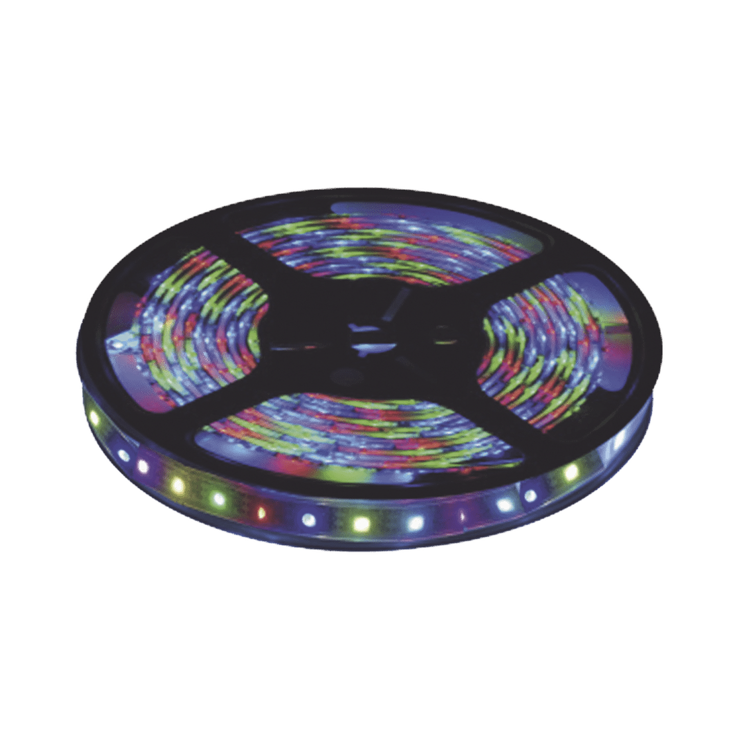 Tira Led Multicolor de 5 m / Uso Exterior / Potencia 22 W / 900 lm/ 12 V CD / Necesario transformador (No incluido).