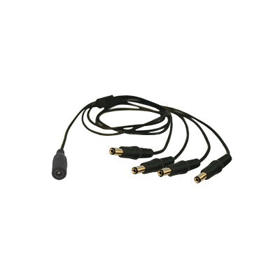 Cable con Conector Jack Hembra de 3.5 mm con 4 Salidas de Jack Macho (Divisor de energía) / TIPO PULPO / 4 Conectores Macho / 1 Conector Hembra / Jack de 3.5mm