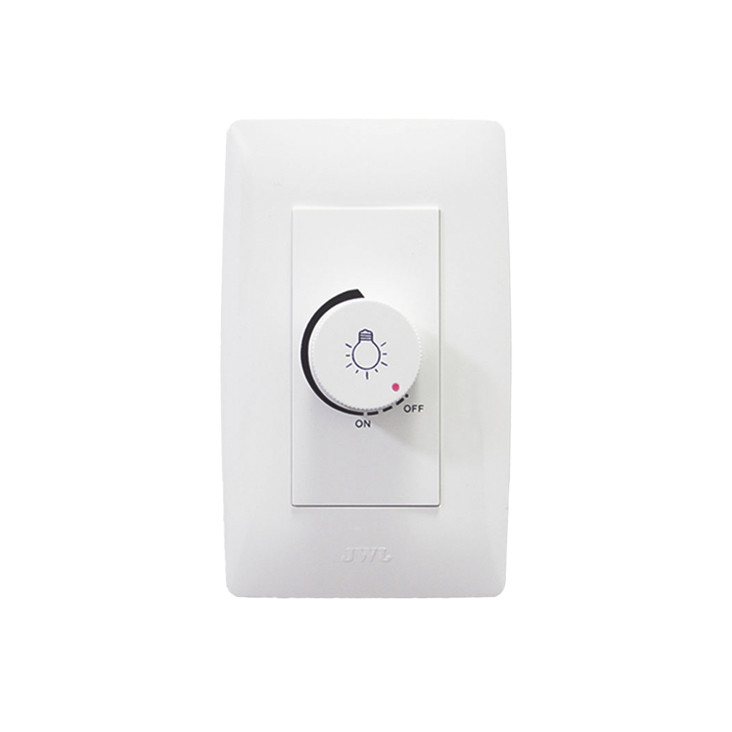 Placa con Dimmer Rotativo para Lámpara Incandescentes / 300 W 127 V CA / Color Blanco.