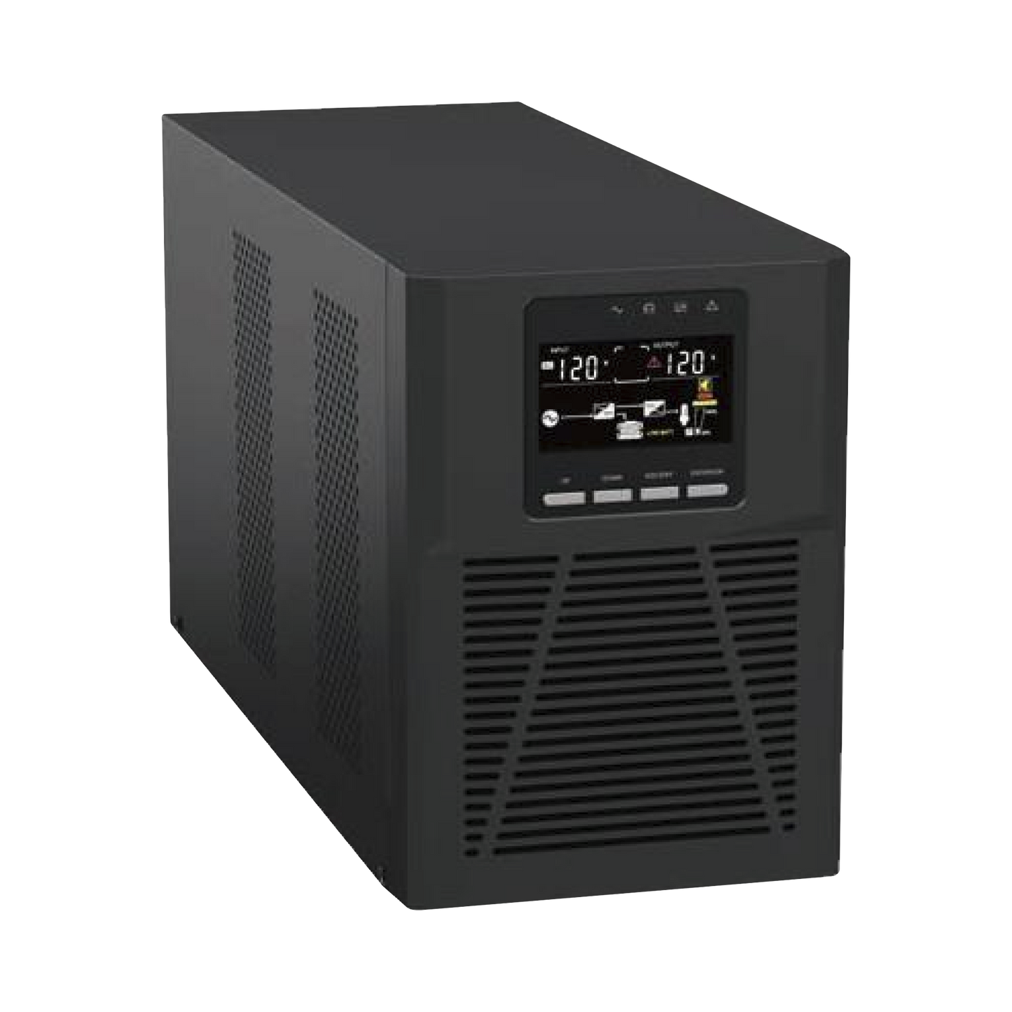 UPS 1500VA/1300W Online Doble Conversión /Pantalla LCD / 4 tomas 5-15R / Regulación de Voltaje / Protección RJ45