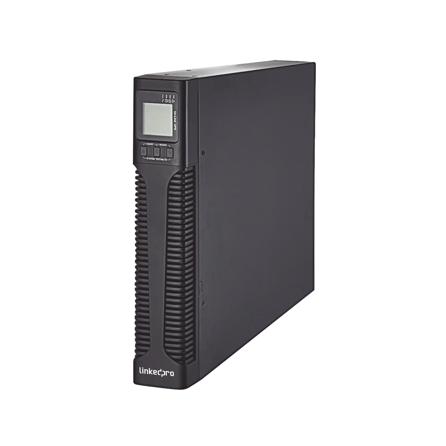 UPS de 3000VA/2700W / Topología On-Line Doble Conversión con Baterías Internas / Entrada y Salida de 120 Vca / Pantalla LCD Configurable / Formato Rack/Torre
