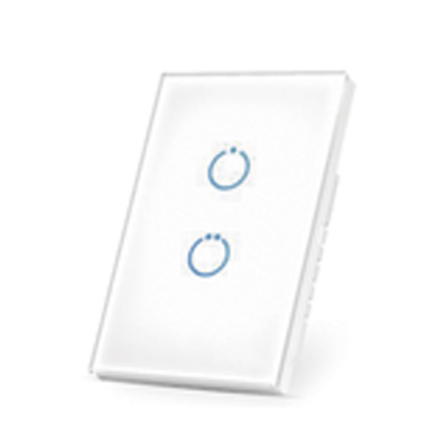 (ZWAVE) Interruptor On/Off panel táctil touch inalámbrico Zwave Plus 2 botones. Compatible con Hubitat HC8, Álula M2M, otro