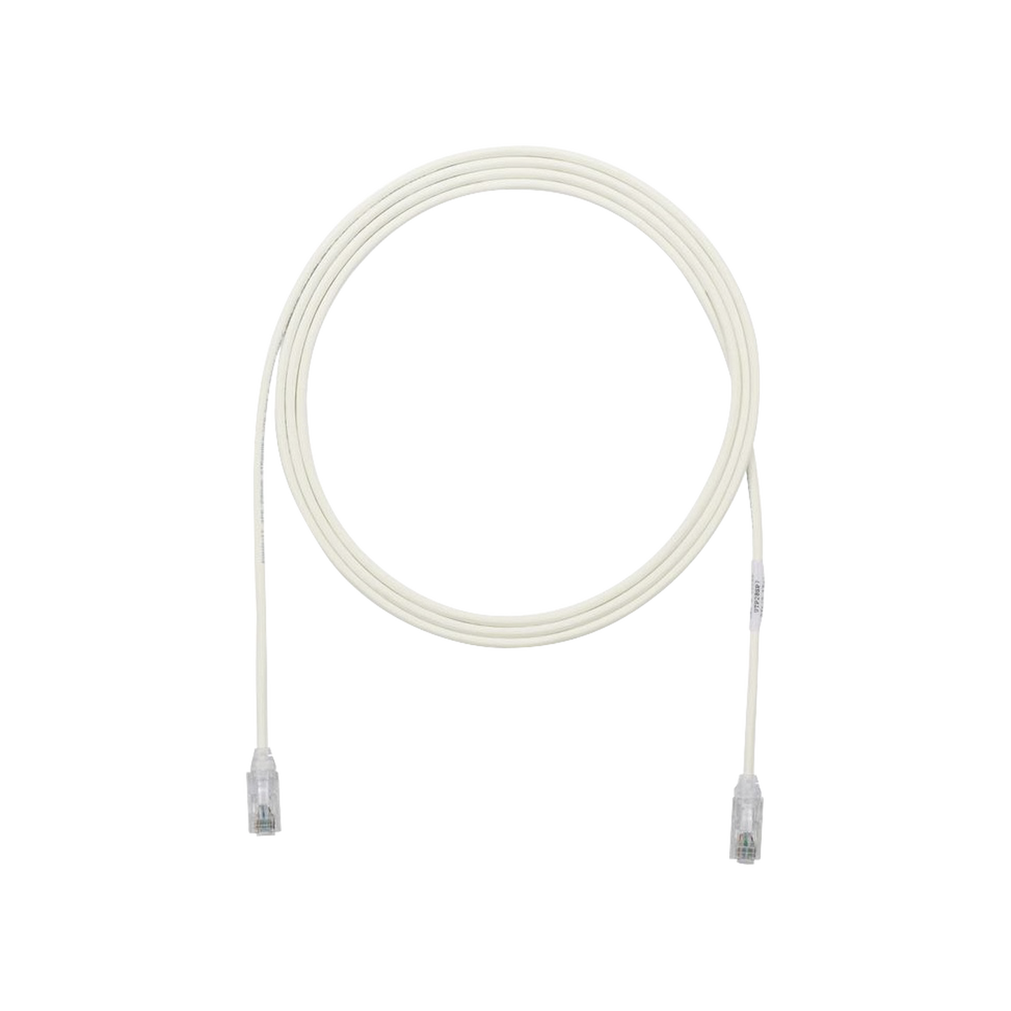 Cable de Parcheo TX6, UTP Cat6, Diámetro Reducido (28AWG), Color Blanco Mate, 10ft