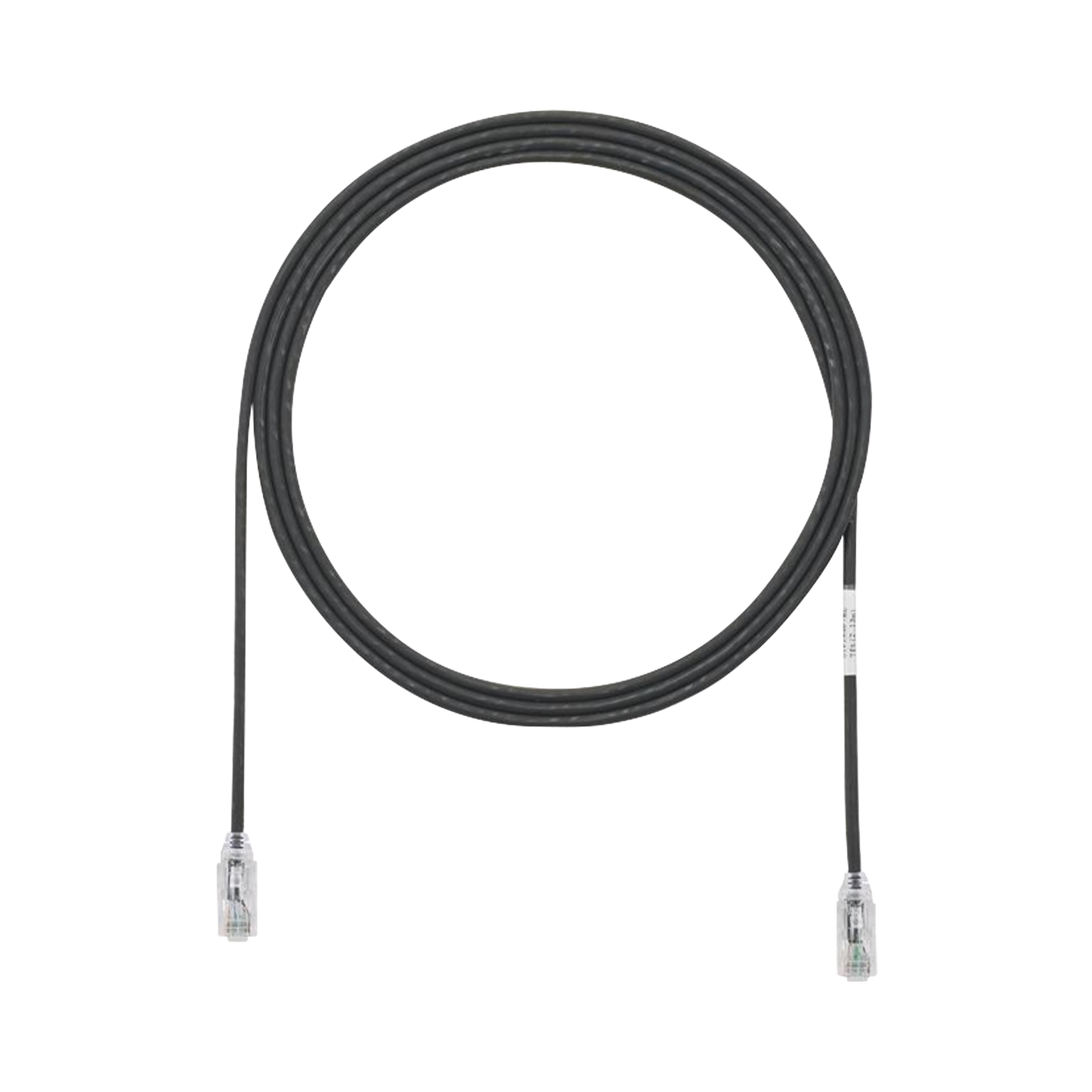 Cable de Parcheo TX6, UTP Cat6, Diámetro Reducido (28AWG), Color Negro, 7ft