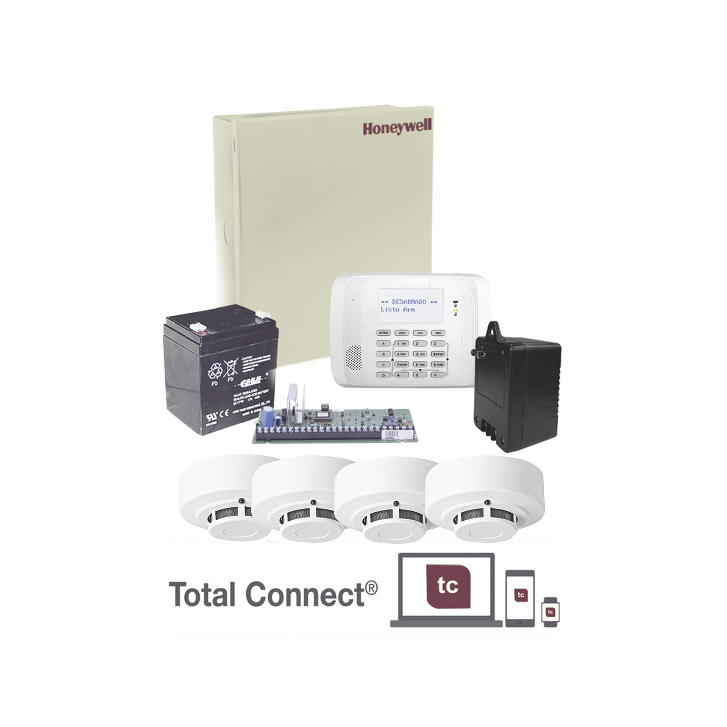 Kit de Panel de Alarma VISTA48LA 4SHumo