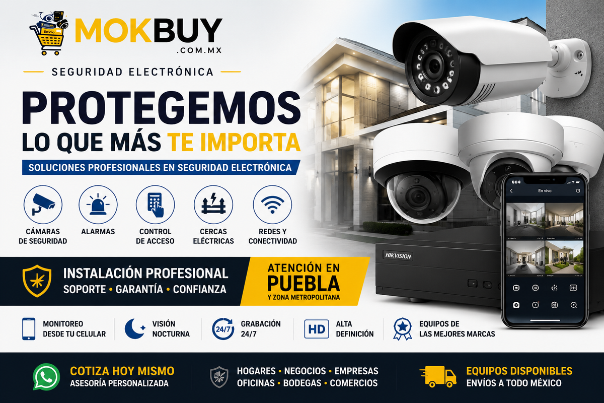 Instalación de Cámaras de Seguridad CCTV en Puebla | Agenda Visita