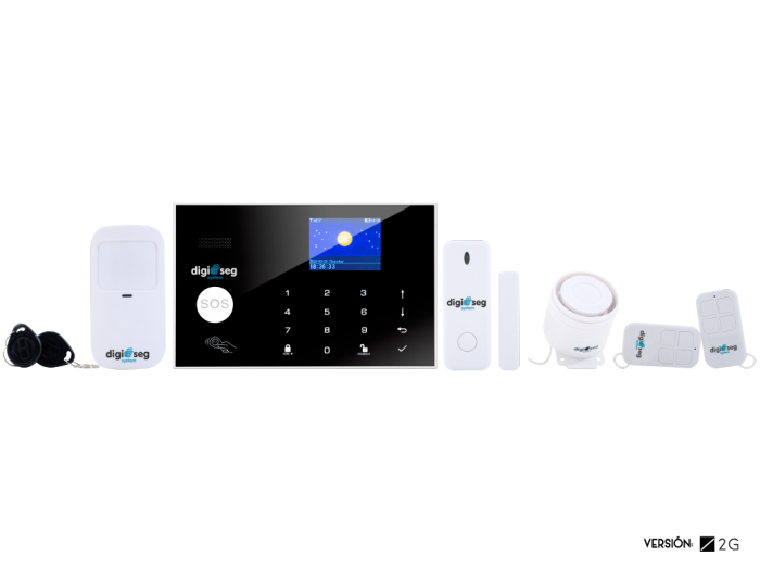 Kit de Alarma Residencial Inalámbrica 8 Zonas con App Móvil y Batería de Respaldo | MokBuy
