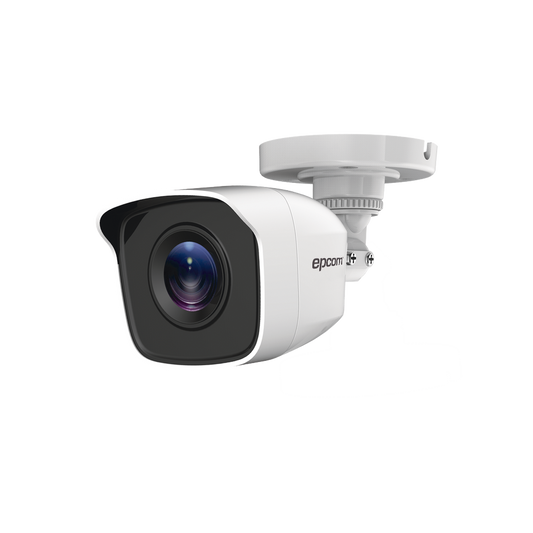 Bala TURBOHD 2 Megapíxeles (1080p) / METALICA / Gran Angular 103° / Lente 2.8 mm / IR EXIR Inteligente 20 mts / Exterior IP66 / TVI-AHD-CVI-CVBS