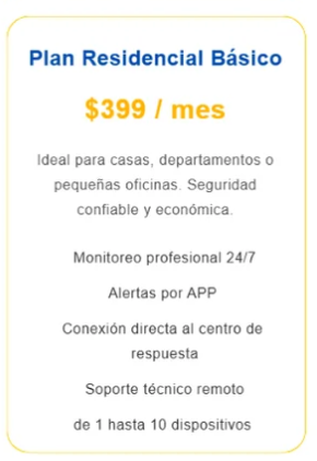 Paquete Alarma Todo Incluido Residencial y Pymes Con plan Monitoreo
