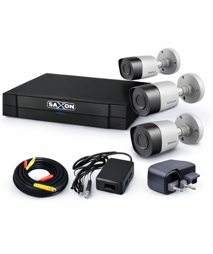 Kit 4 Cámaras SAXXON HD 720p + DVR + Disco 320GB | Configurado
