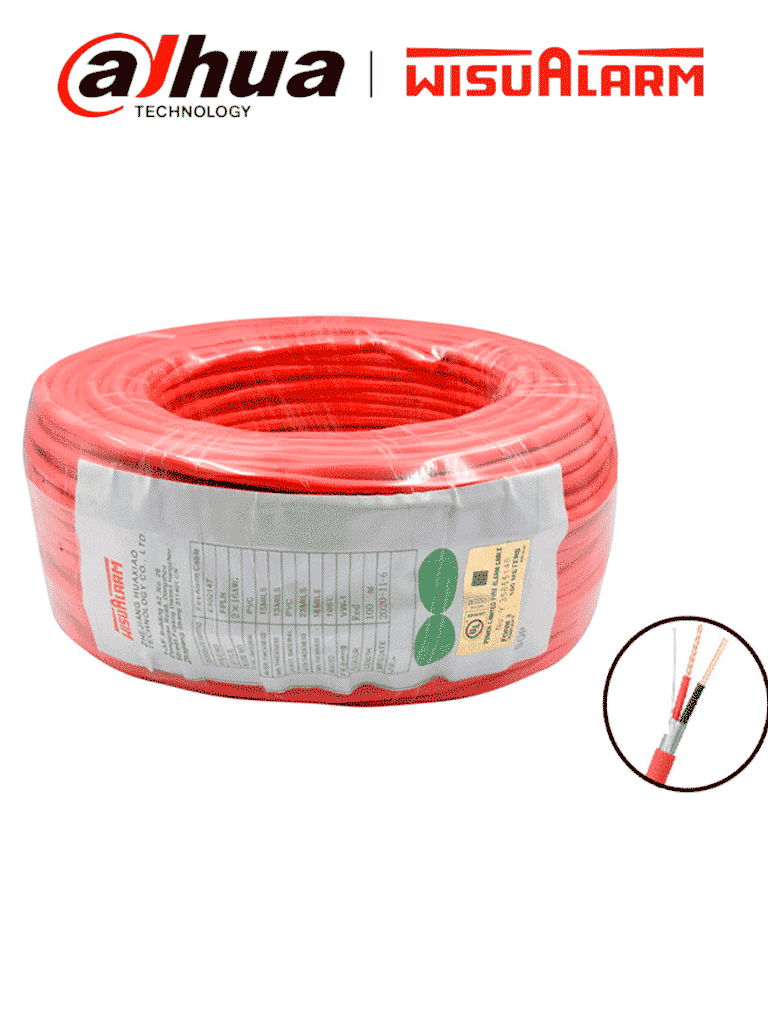 Bobina de 305 Metros de Cable Blindado para Alarma de Incendio