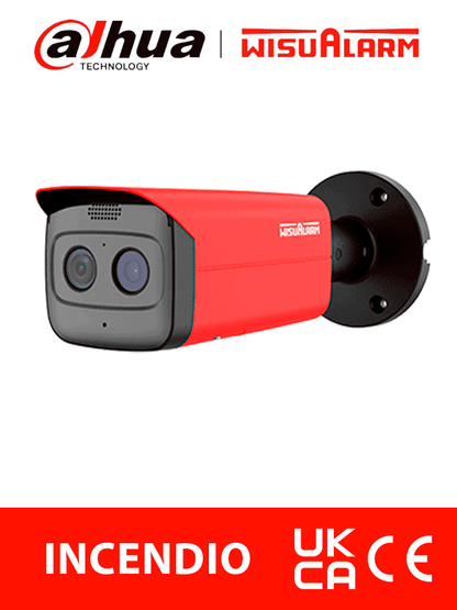 DAHUA WISUALARM HY-FT431LFP-Cámara IP Térmica Detección de Fuego de 4MP