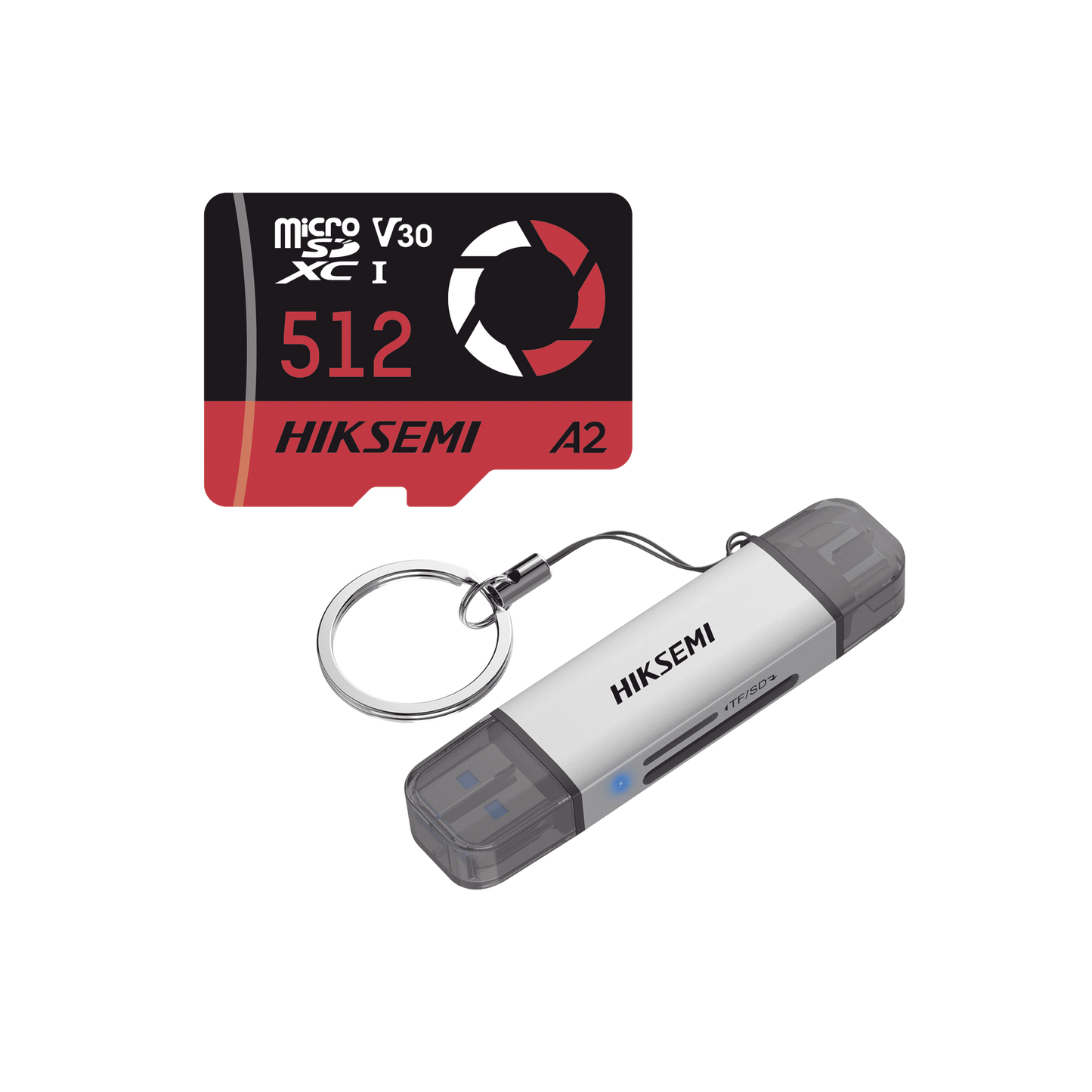 Kit de Memoria MicroSD de 512G para Drones y Cámaras de Acción, con Lector de Tarjetas de Regalo