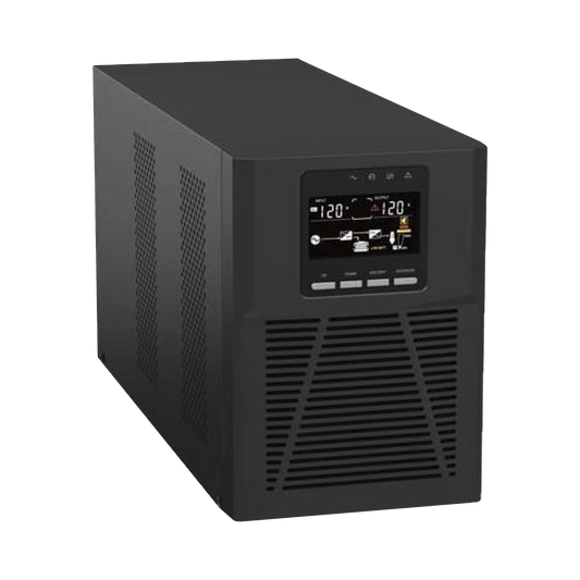UPS 1500VA/1300W Online Doble Conversión /Pantalla LCD / 4 tomas 5-15R / Regulación de Voltaje / Protección RJ45