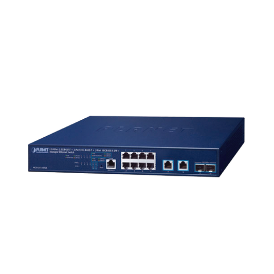 Switch Administrable Capa 3, 8 Puertos de 2.5G BASE-T, 2 Puertos de 10 G BASE-T, 2 Puertos SFP de 10 G