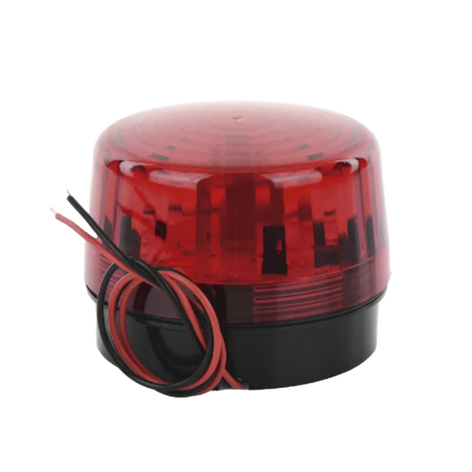 Estrobo con 35 leds de alta luminosidad con la opción de respaldo con batería 9v
