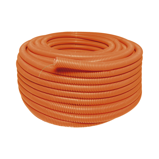 Manguera flexible Reforzada 1" x 50 m /Polietileno Alta Densidad HDPE/ Sin guía /Resistente a Intemperie.