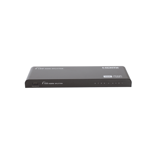 Divisor (Splitter) HDMI 4K de 1 Entrada a 8 Salidas (Simultaneas) / Soporta 4K×2K / Ajuste de resoluciones EDID / HDR / HDMI 2.0 /  HDCP 2.2  / Permite mezclar pantallas en 4K y 1080P
