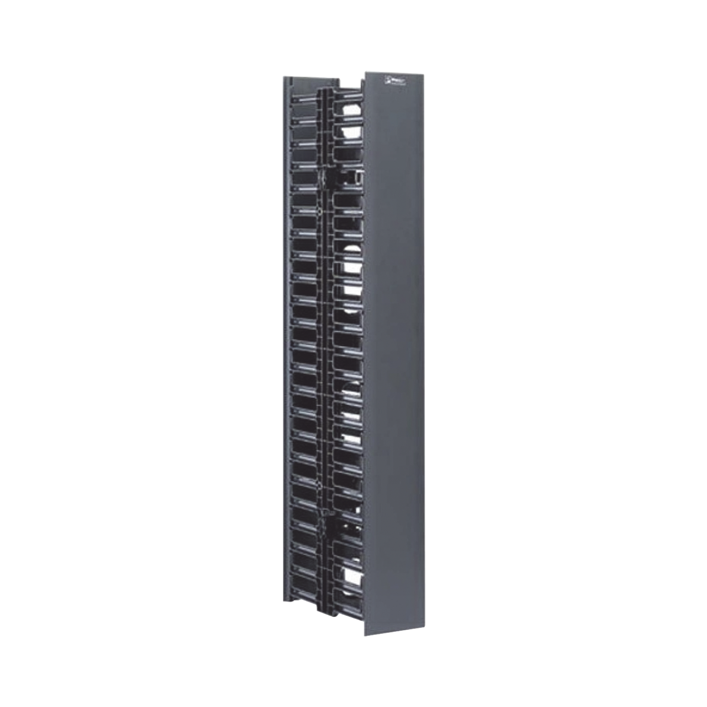 Organizador Vertical NetRunner, Doble (Frontal y Posterior), de 22.5 UR, 4.9in de Ancho, Color Negro