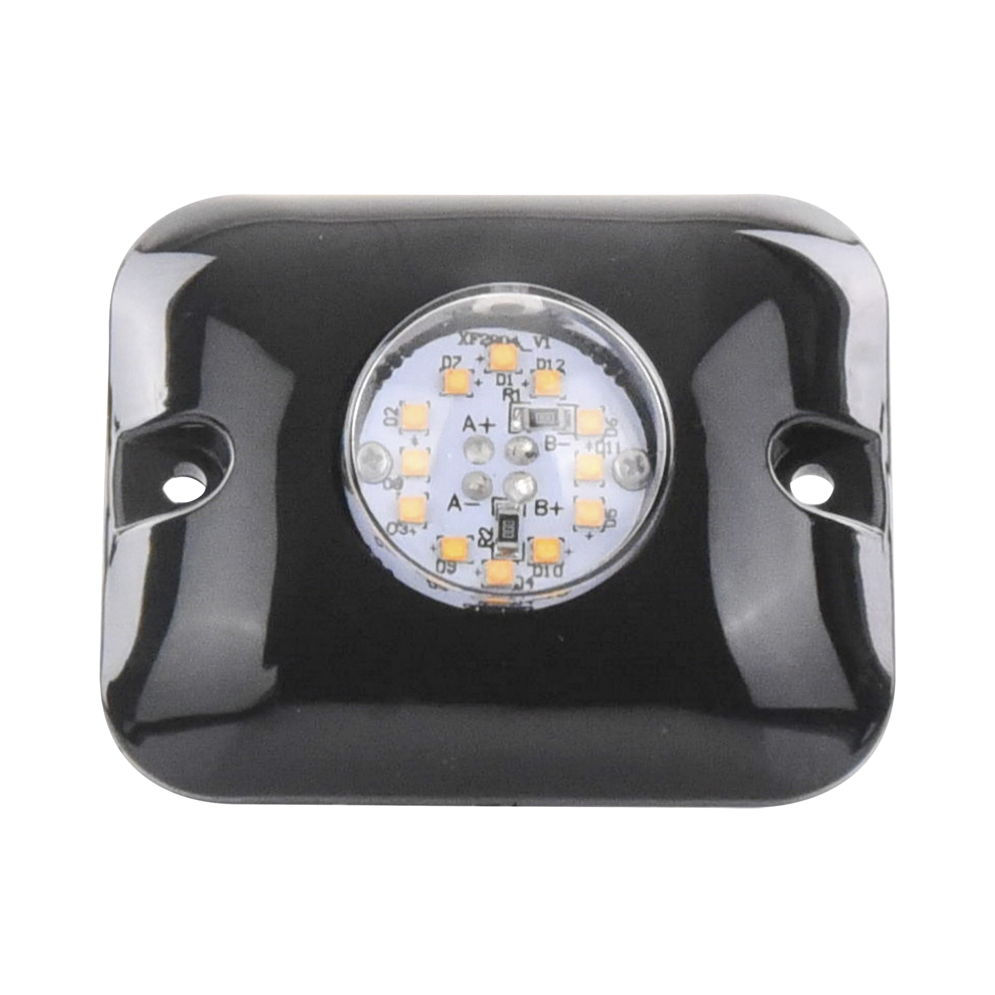Luz Oculta Ultra Brillante con 12 LED, Color Rojo/Azul