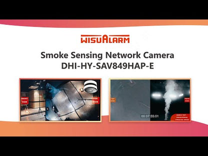 Cámara IP 5MP con IA para Detección de Incendio Humo